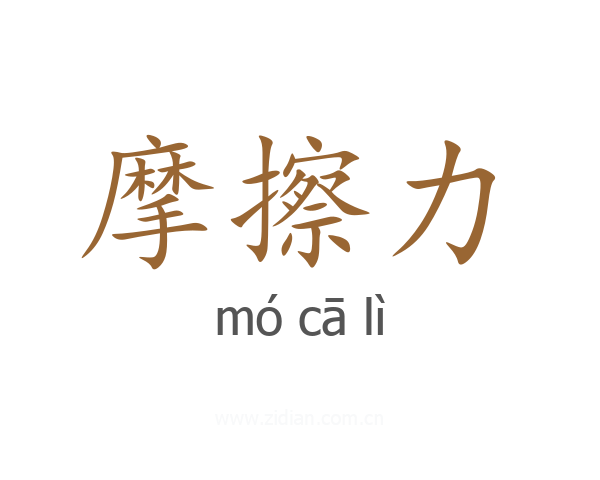 摩擦力