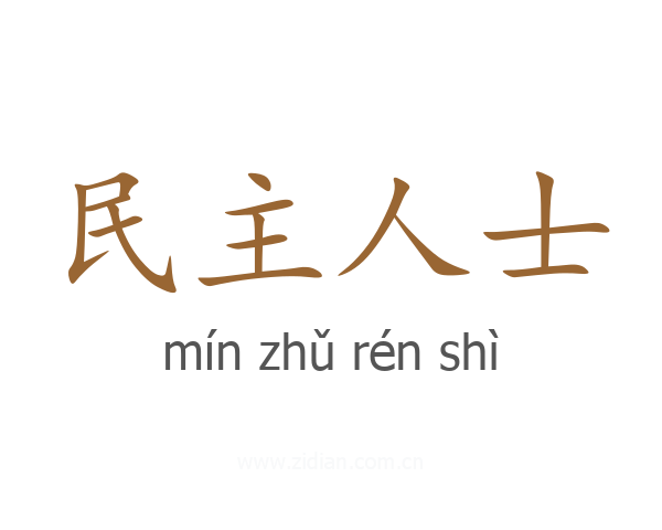 民主人士