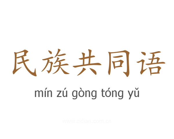 民族共同语