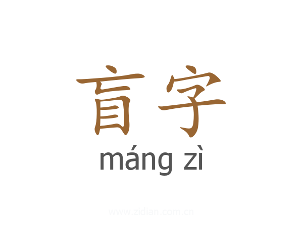 盲字