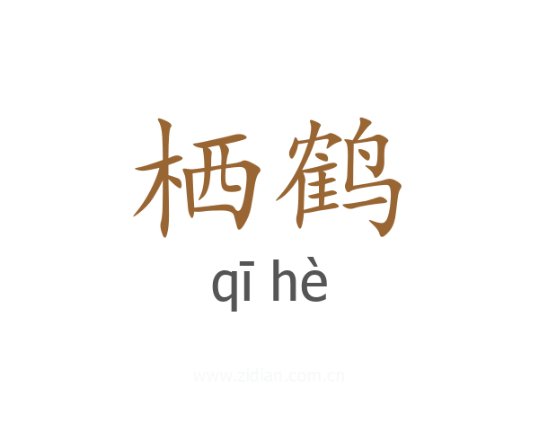 栖鹤
