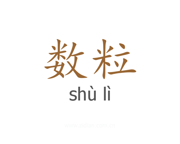 数粒