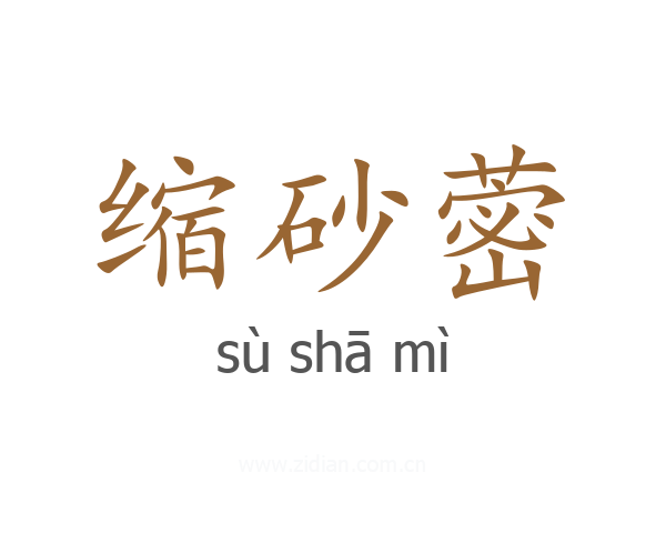 缩砂蔤