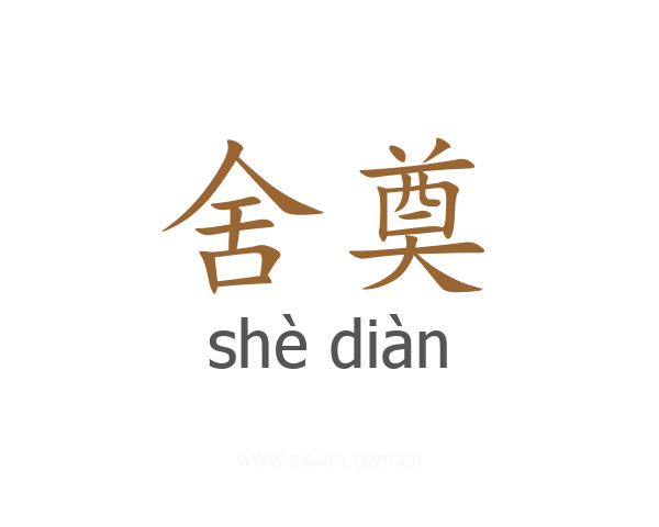 舍奠