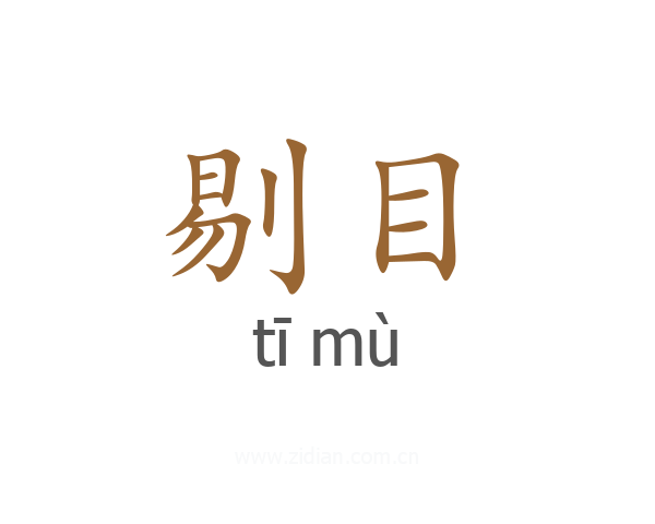 剔目