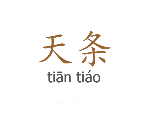 天条