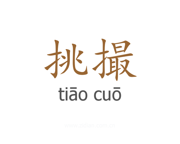 挑撮