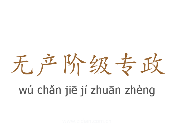 无产阶级专政