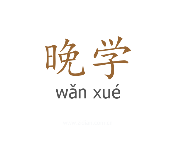晚学
