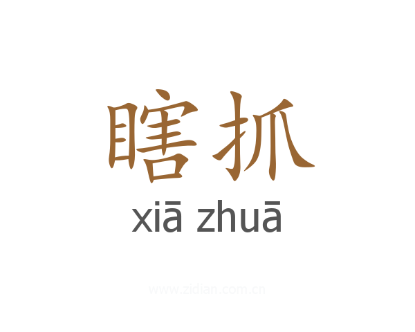 瞎抓