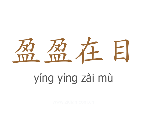 盈盈在目