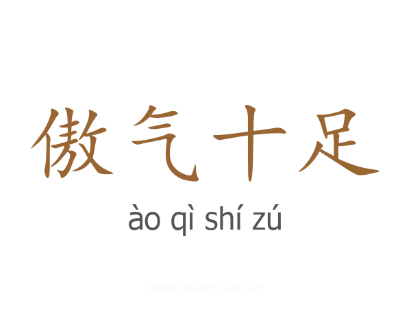 傲气十足