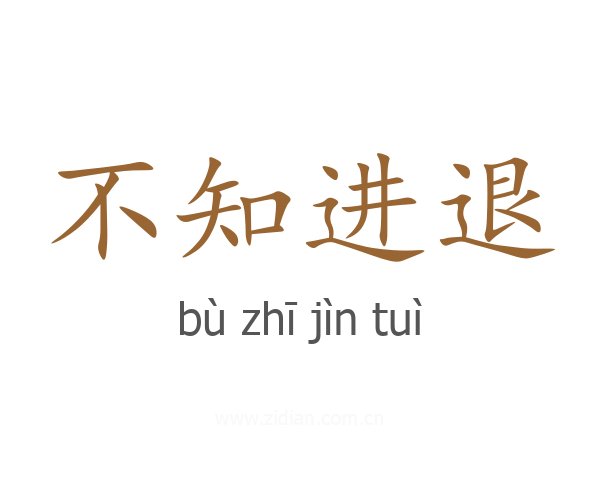 不知进退