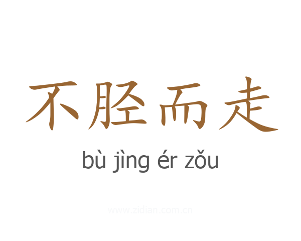 不胫而走