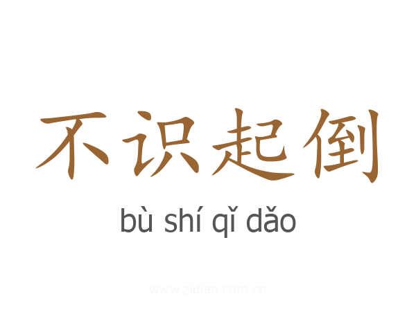 不识起倒