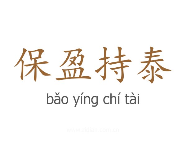 保盈持泰