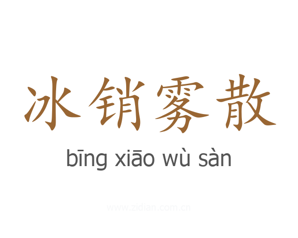 冰销雾散