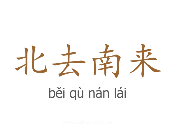 北去南来