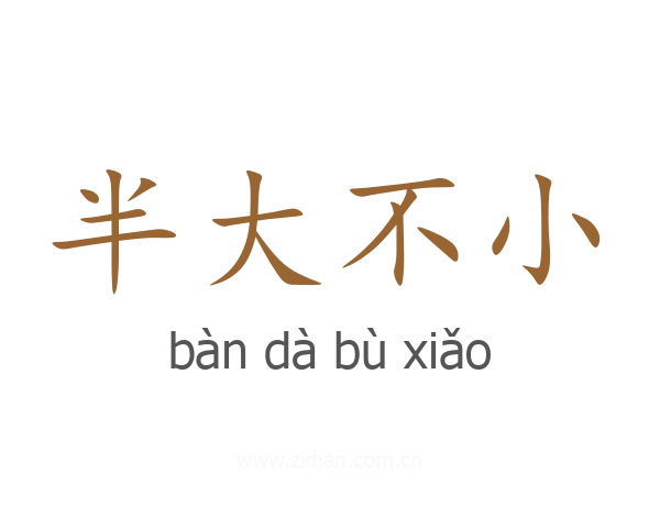 半大不小