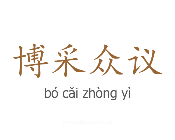 博采众议
