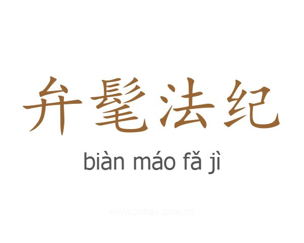 弁髦法纪