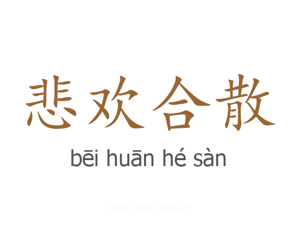 悲欢合散