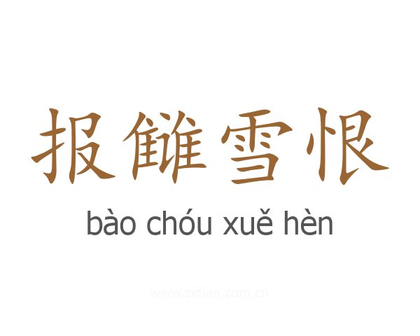 报雠雪恨