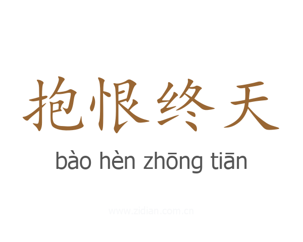 抱恨终天