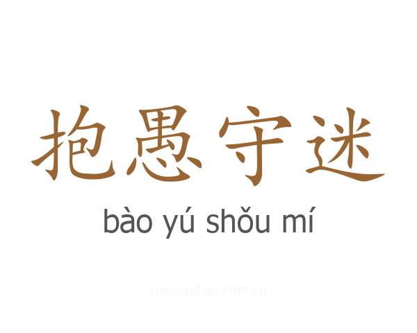 抱愚守迷