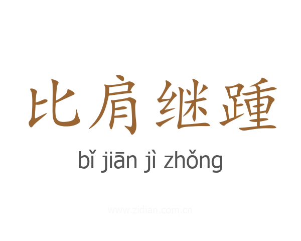 比肩继踵