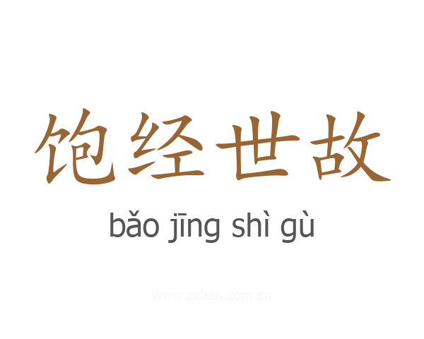 饱经世故