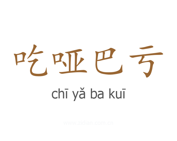 吃哑巴亏