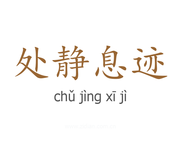 处静息迹