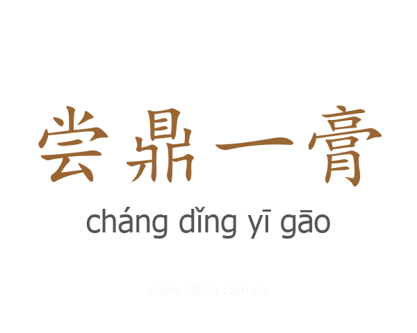 尝鼎一膏
