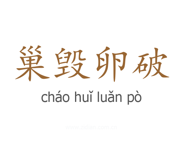 巢毁卵破