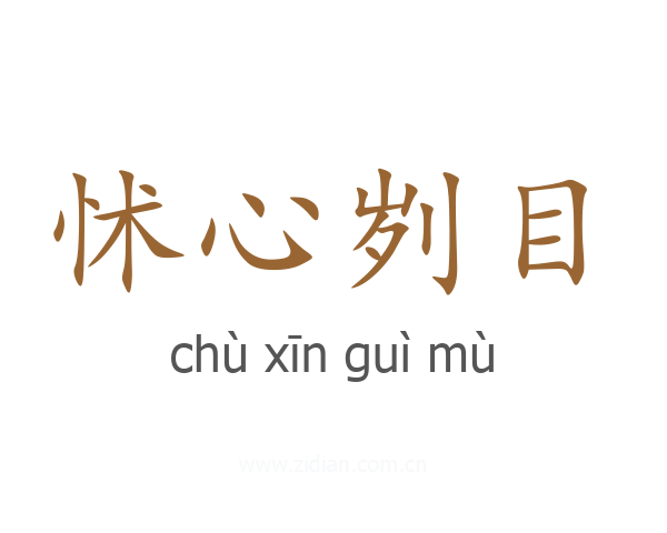 怵心刿目
