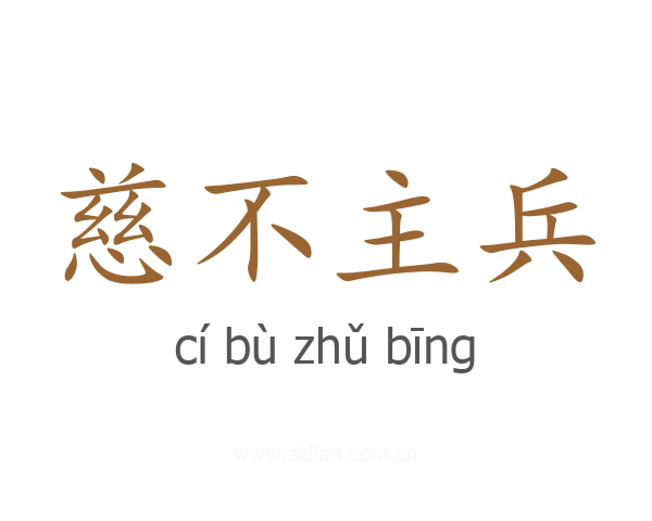慈不主兵