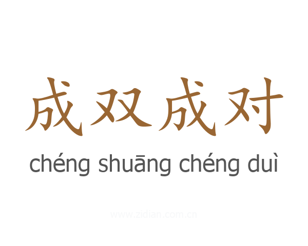 成双成对