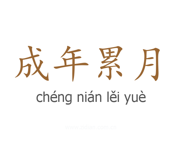 成年累月