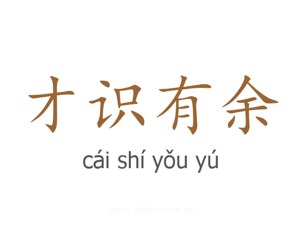 才识有余