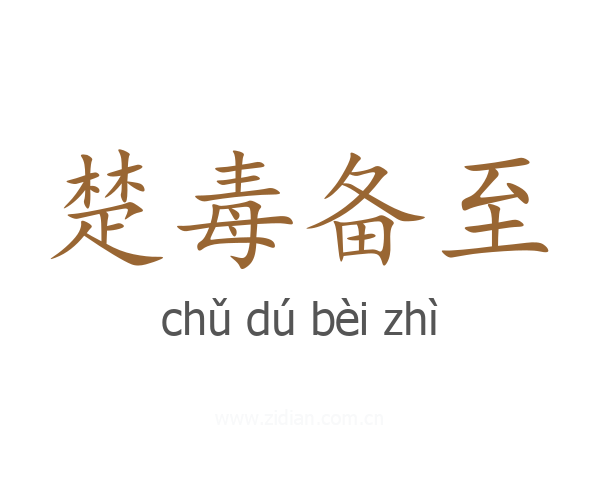 楚毒备至