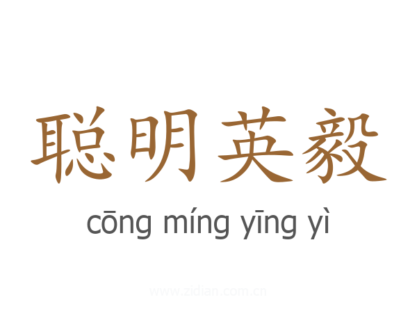聪明英毅