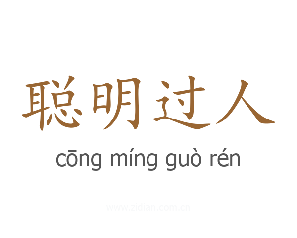 聪明过人