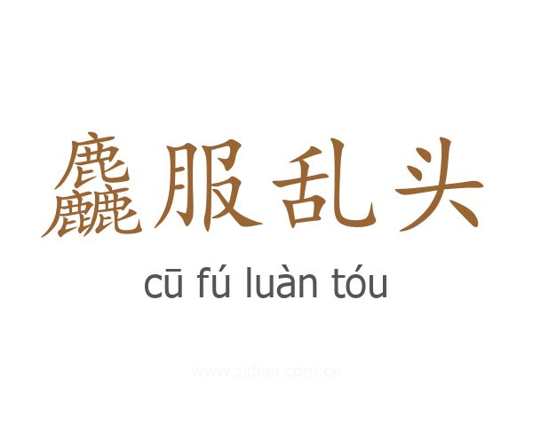 麤服乱头