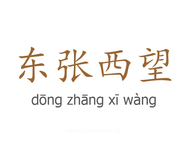 东张西望