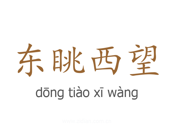 东眺西望