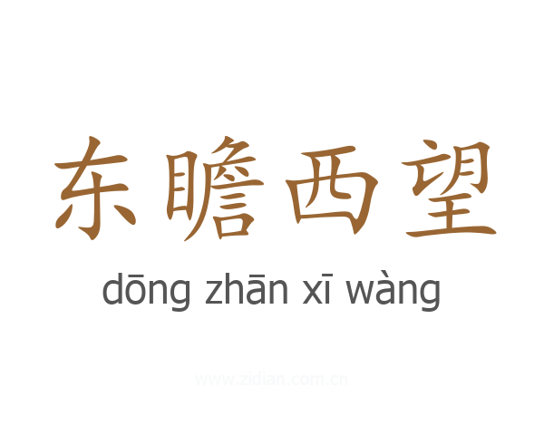 东瞻西望