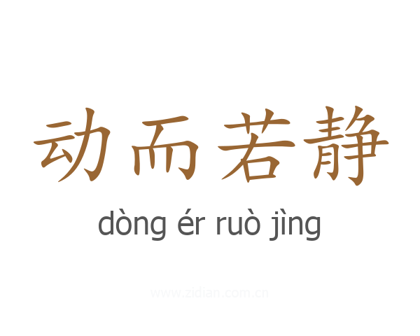 动而若静