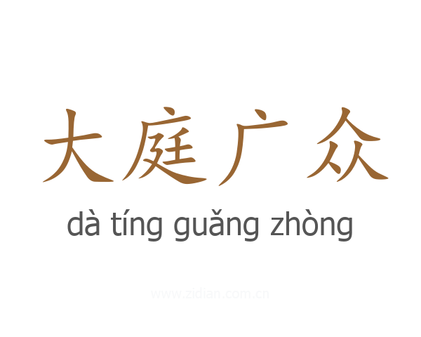 大庭广众