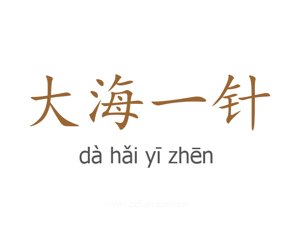 大海一针